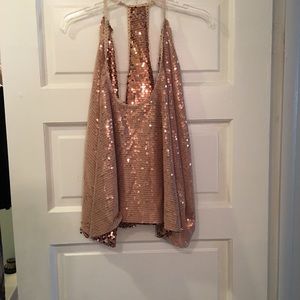 Free People Sequin Racer back Tank